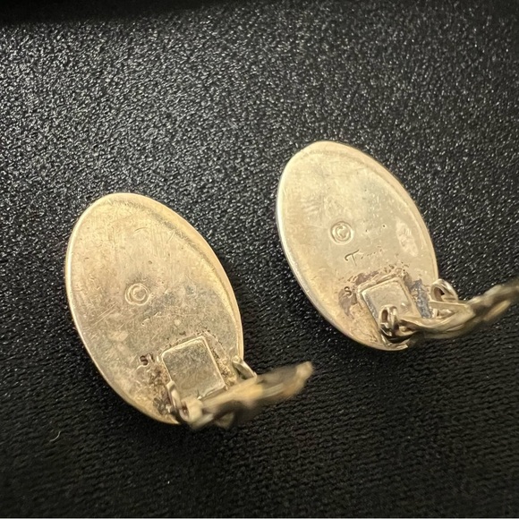 Vintage Native American Sterling Sliver Earrings Signed - Picture 4 of 6